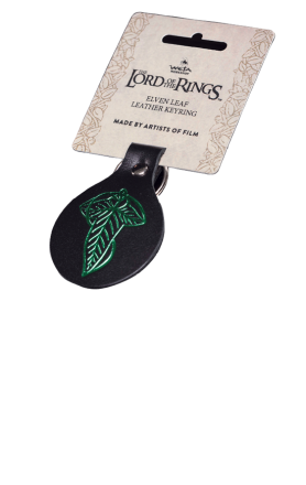 LEATHER KEYRING - ELVEN LEAF