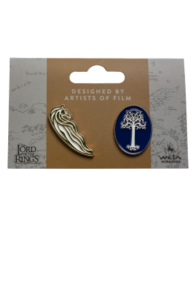 COLLECTIBLE PIN SET - ROHAN HORSE & WHITE TREE OF GONDOR