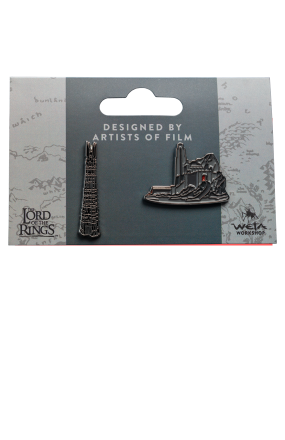 COLLECTIBLE PIN SET - HELM'S DEEP AND ORTHANC