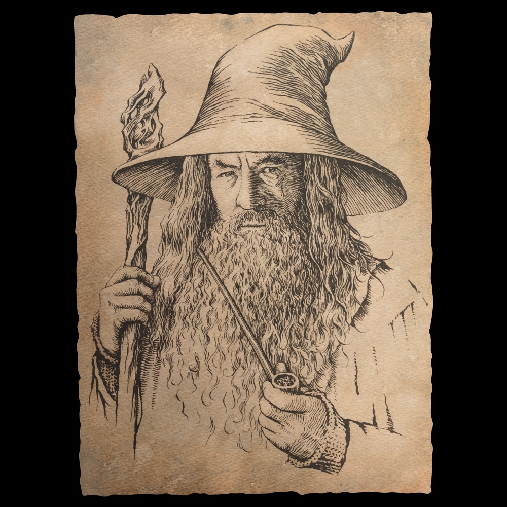 Learn How to Draw Gandalf from Lord of the Rings Lord of the Rings Step  by Step  Drawing Tutorials