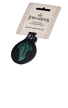 LEATHER KEYRING - ELVEN LEAF
