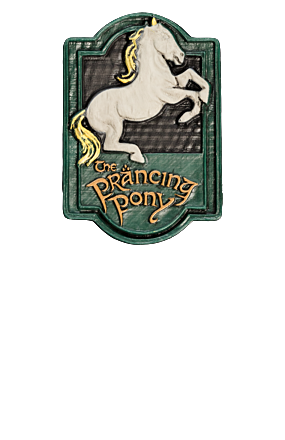 THE PRANCING PONY SIGN - MAGNET