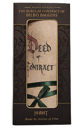 THE BURGLAR CONTRACT OF BILBO BAGGINS