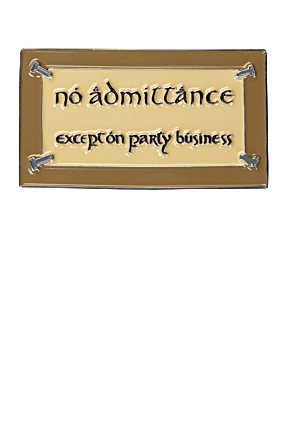 NO ADMITTANCE